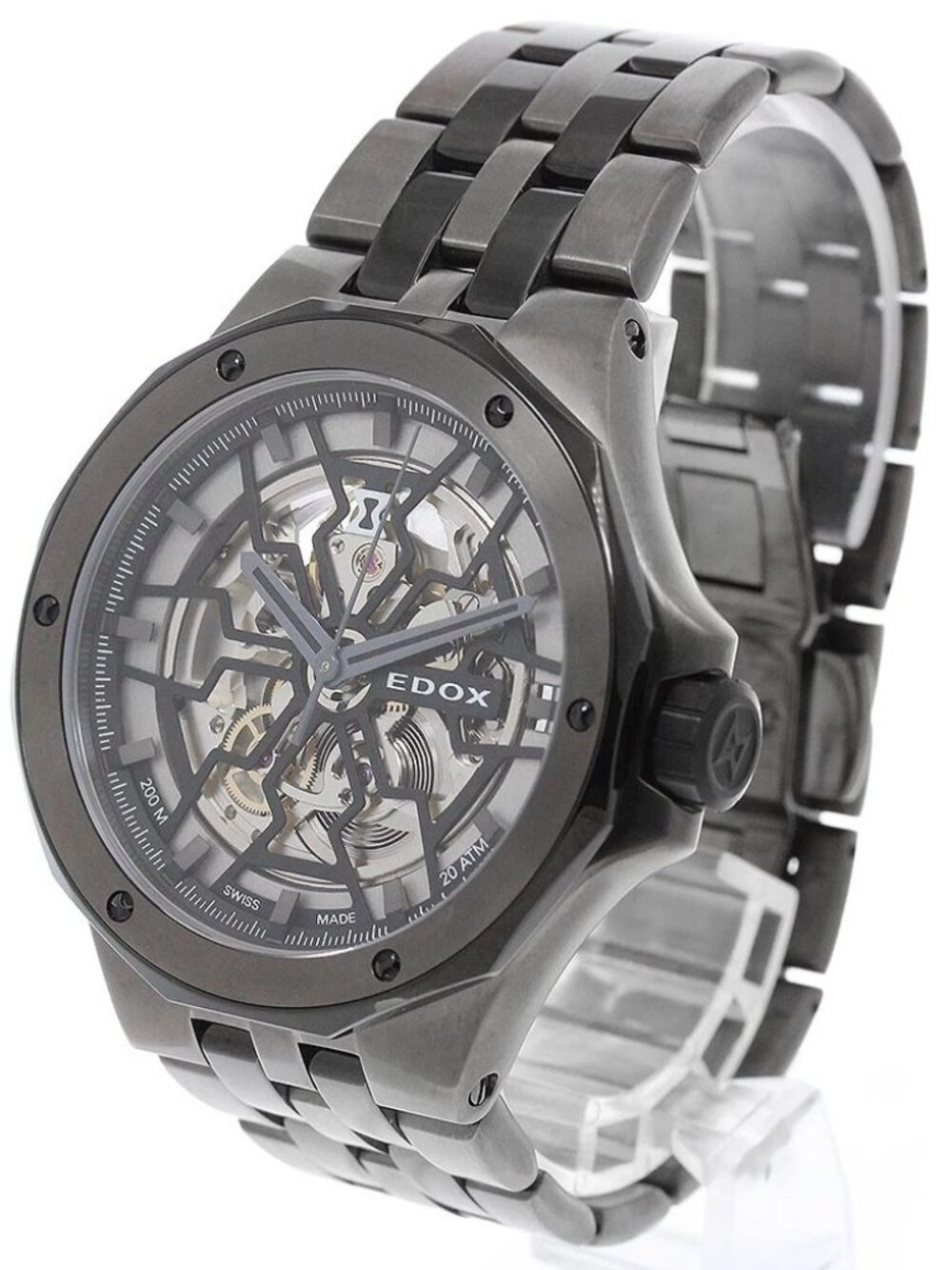 EDOX Delphin Meccano 85303 skeleton Dial Automatic Men's Watch_972398